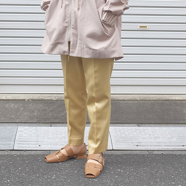 ■ワイドベルトメッシュフラットパンプス_GE23269