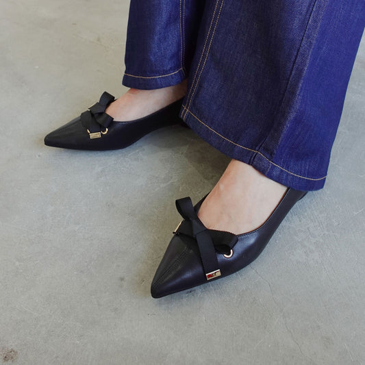 《春夏新作》グログランリボンモチーフパンプス_DA26160