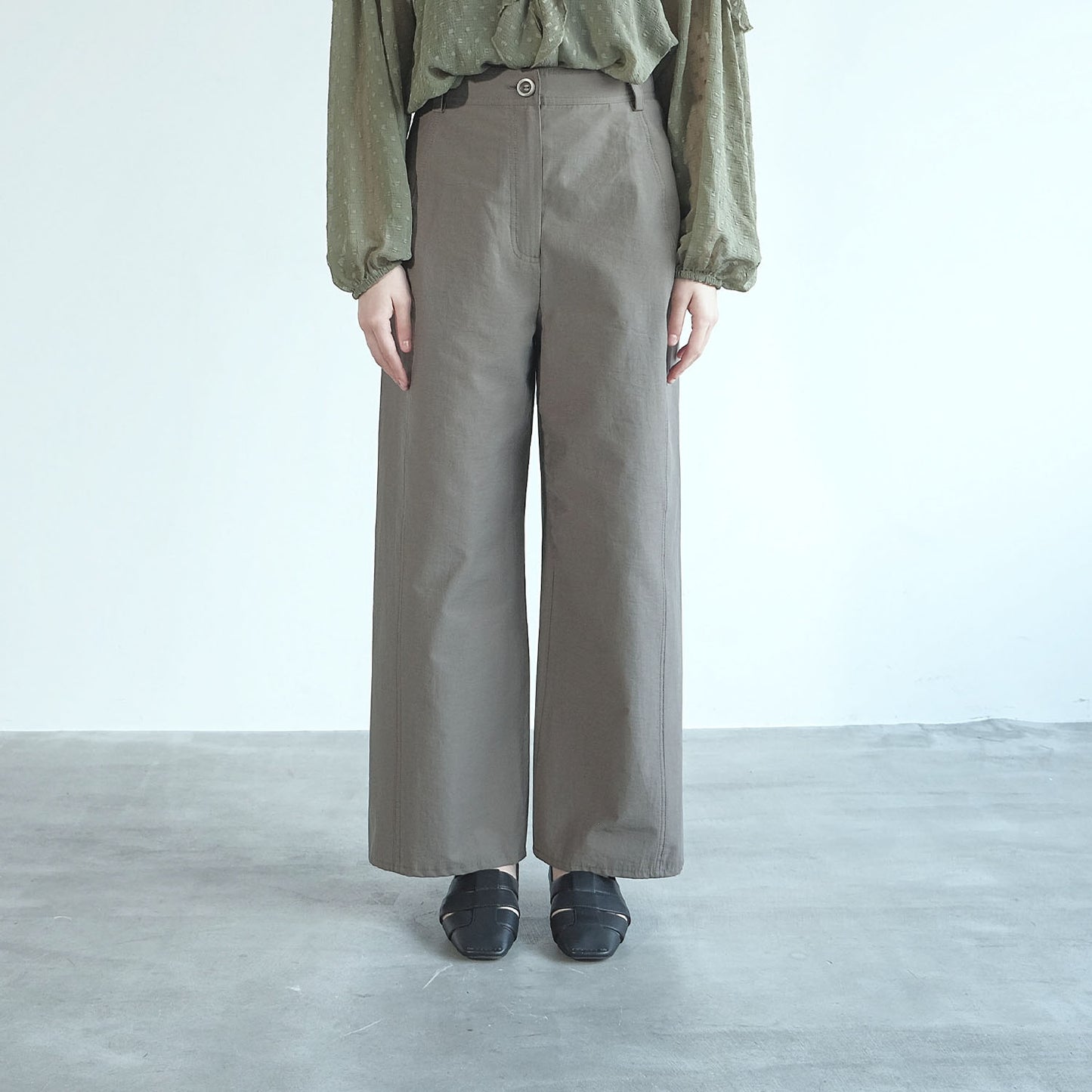 グルカバックストラップフラットシューズ_GE23271