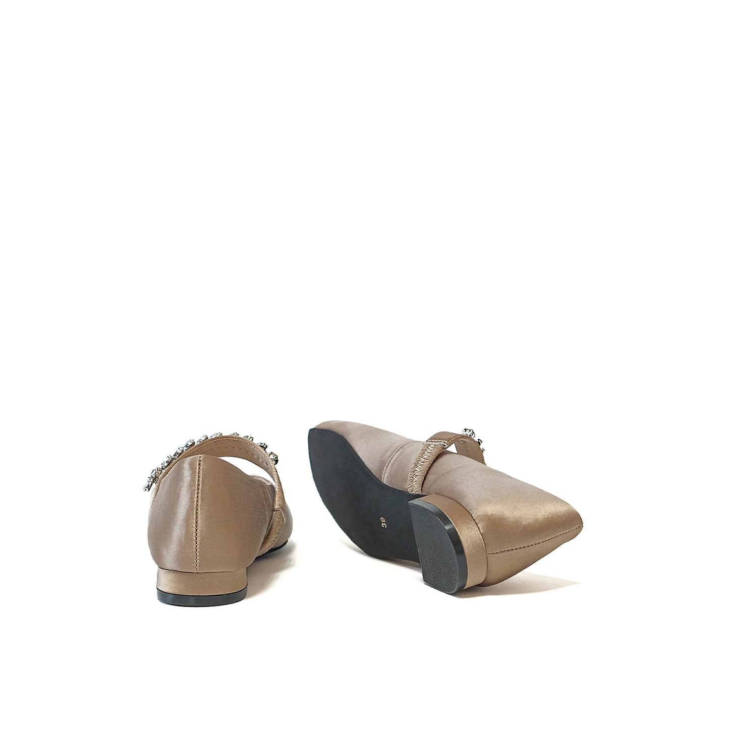 【Akiko Kizu × Daniella & GEMMA】ビジューストラップバレエシューズ_GE23188