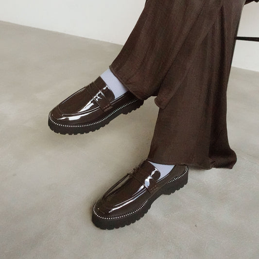 =新色追加!=【レイン対応】スタッズローファー _GE23407 / GE22407