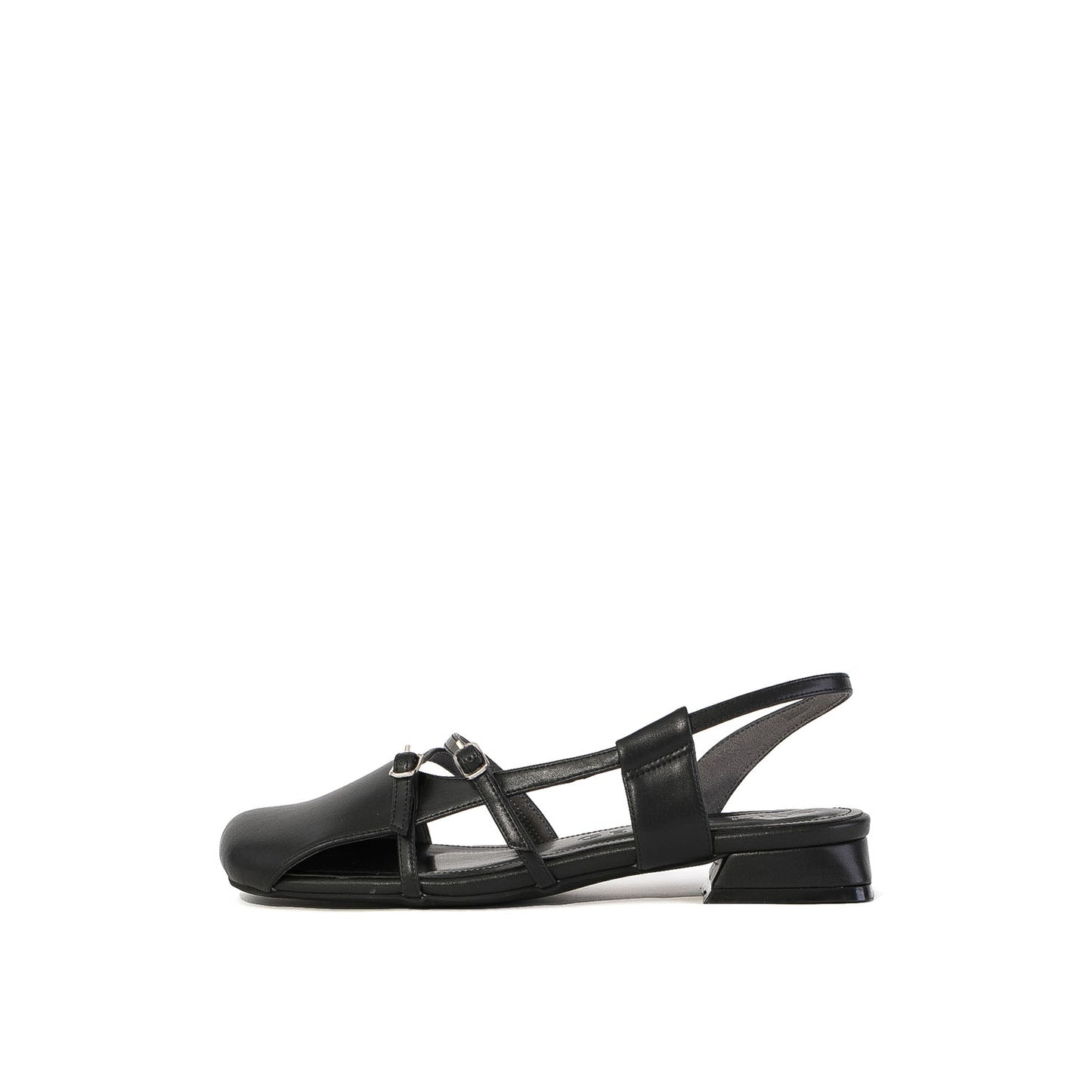 ラウンドトゥアシンメトリーストラップパンプス_GE24236