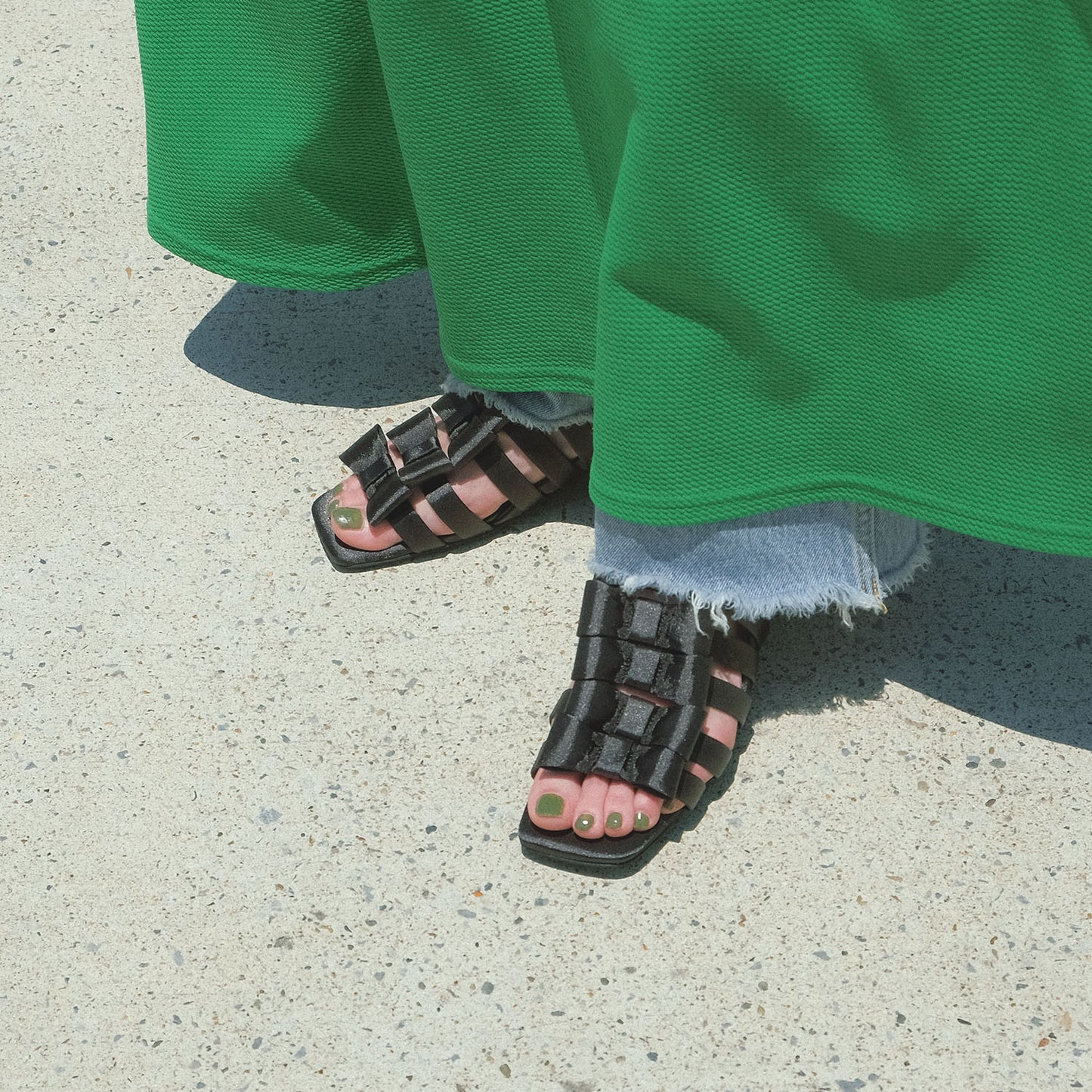 【AKIKO KIZU × Daniella & GEMMA】リボンフラットサンダル_GE24955