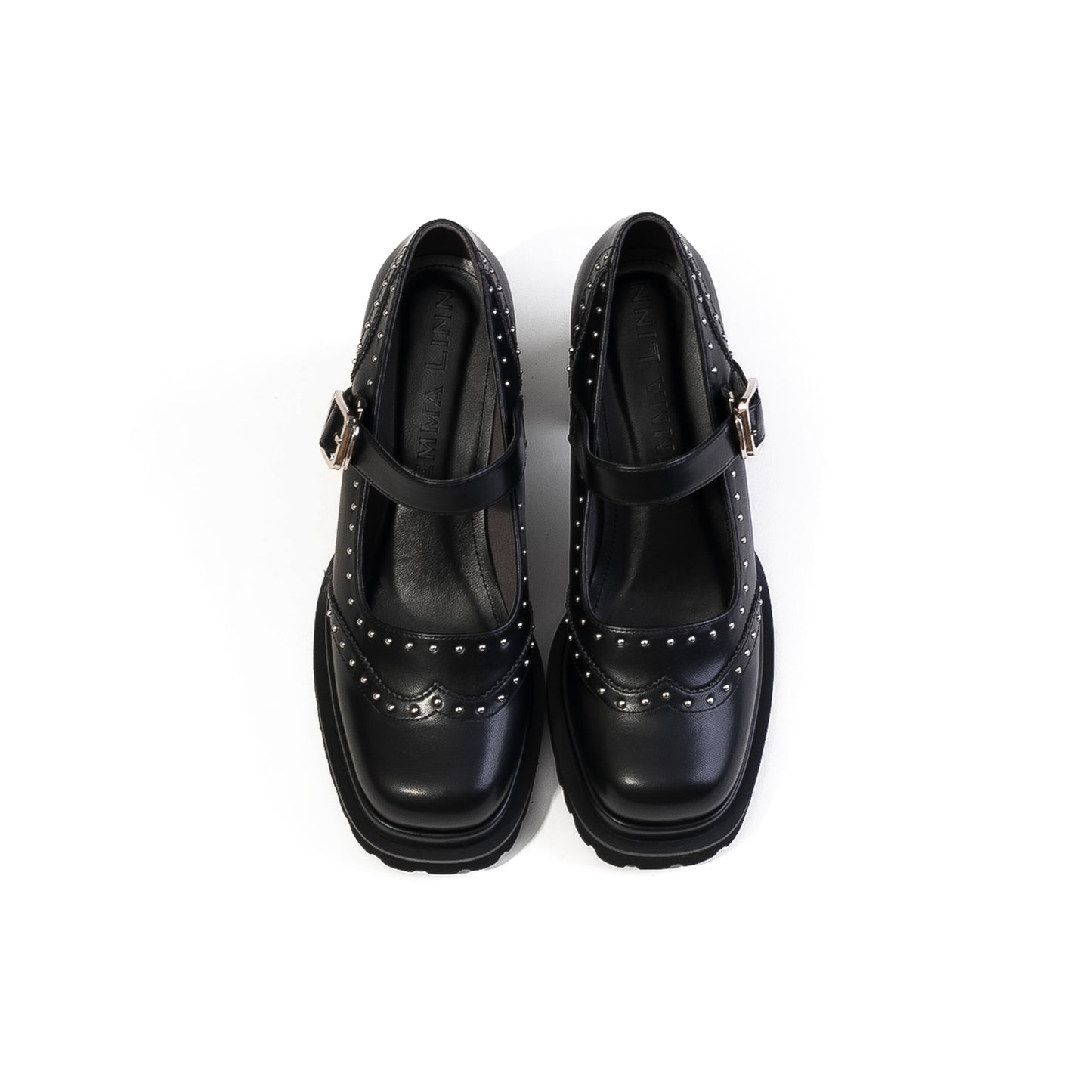 【レイン対応】スタッズプラットフォームパンプス_GE25047