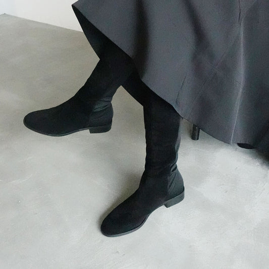 【Akiko Kizu × Daniella & GEMMA】バックストレッチニーハイブーツ_GE25660