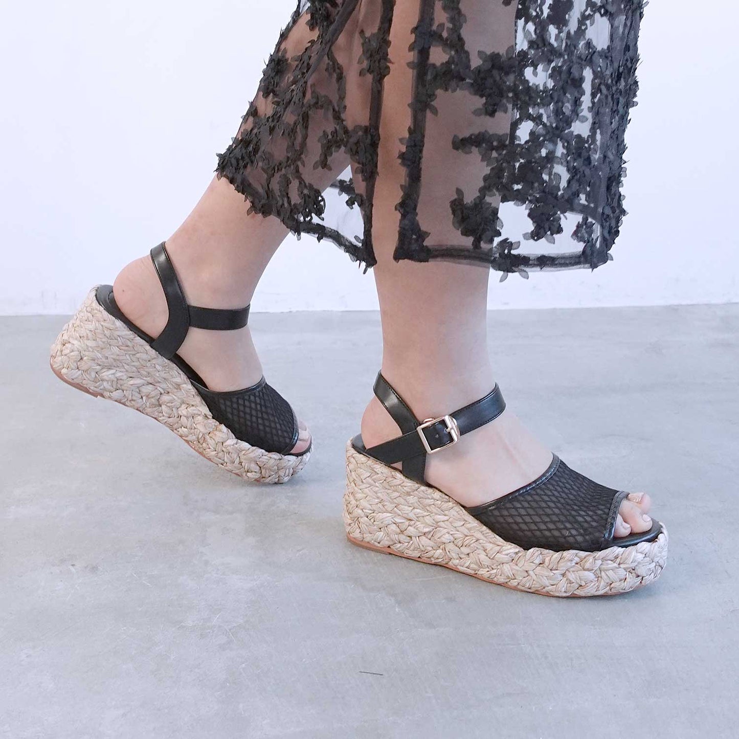 エスパドリーユウエッジサンダル_GE25910