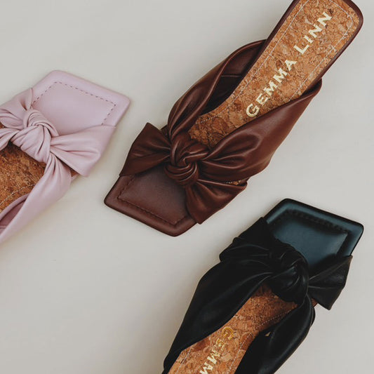 結びリボンミュールサンダル_GE25916