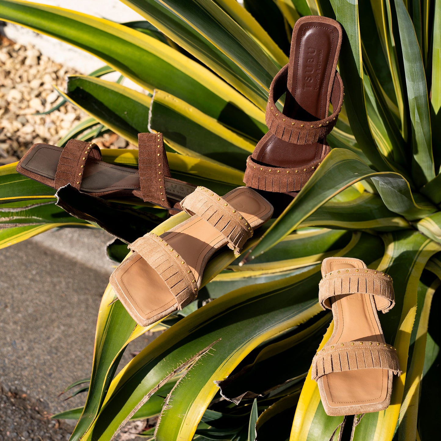 《春夏新作》【TSUBU】フリンジミュール_GE26975