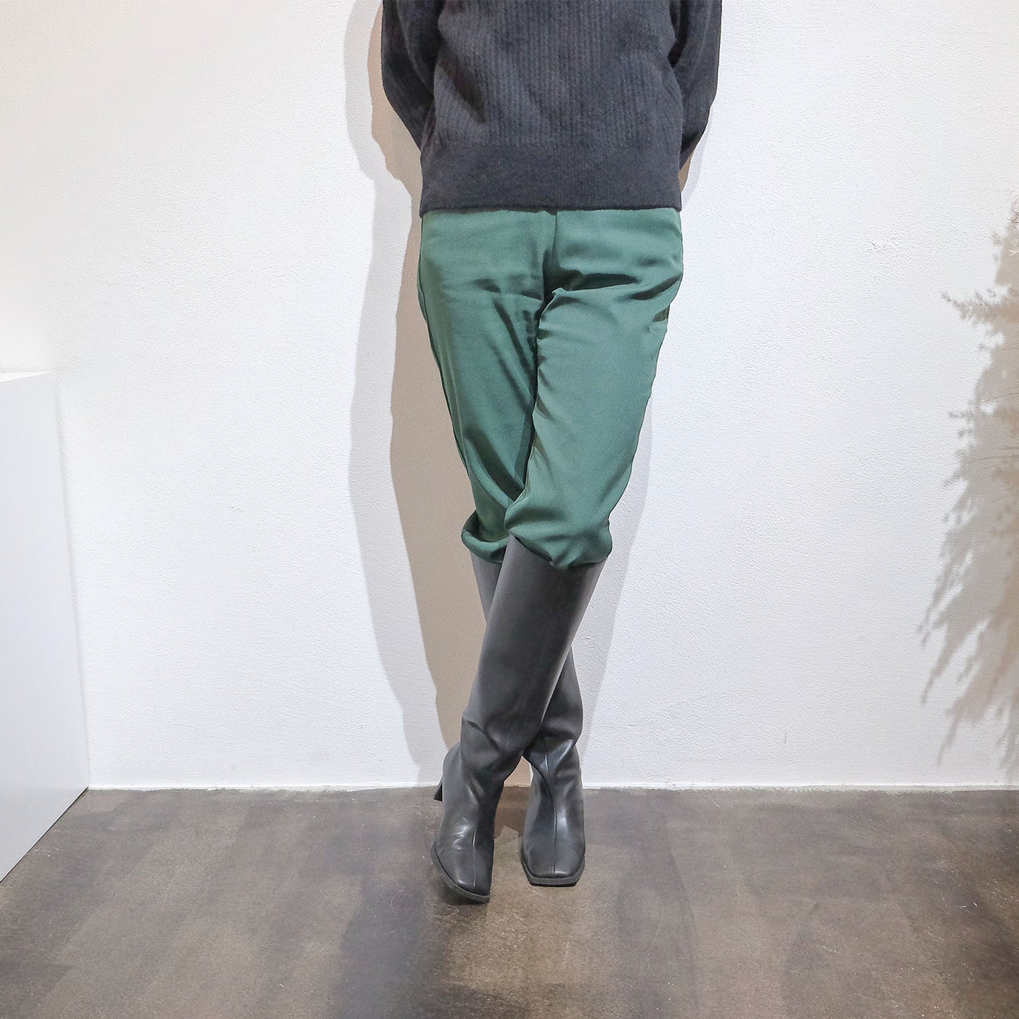 ■【Gina × Daniella&GEMMA】【レイン対応】セミルーズロングブーツ_GE22633