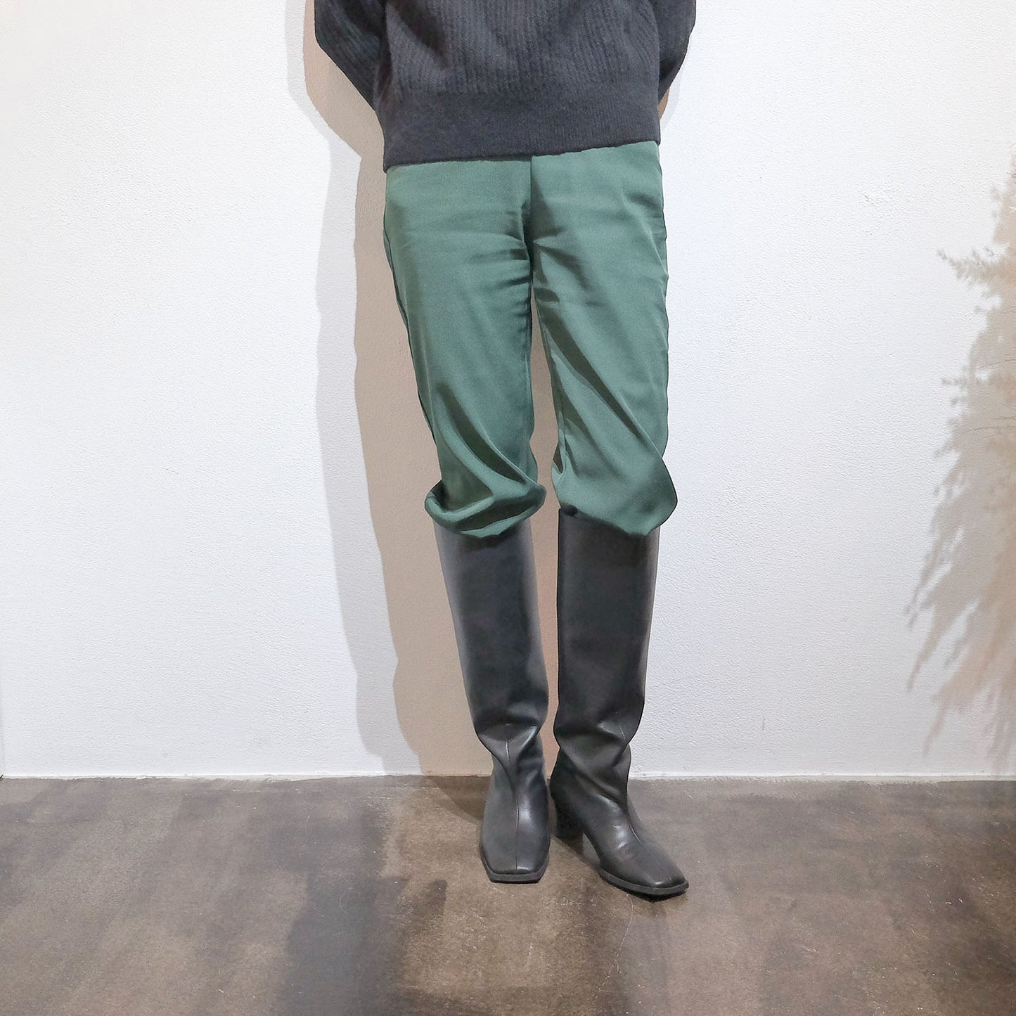 ■【Gina × Daniella&GEMMA】【レイン対応】セミルーズロングブーツ_GE22633