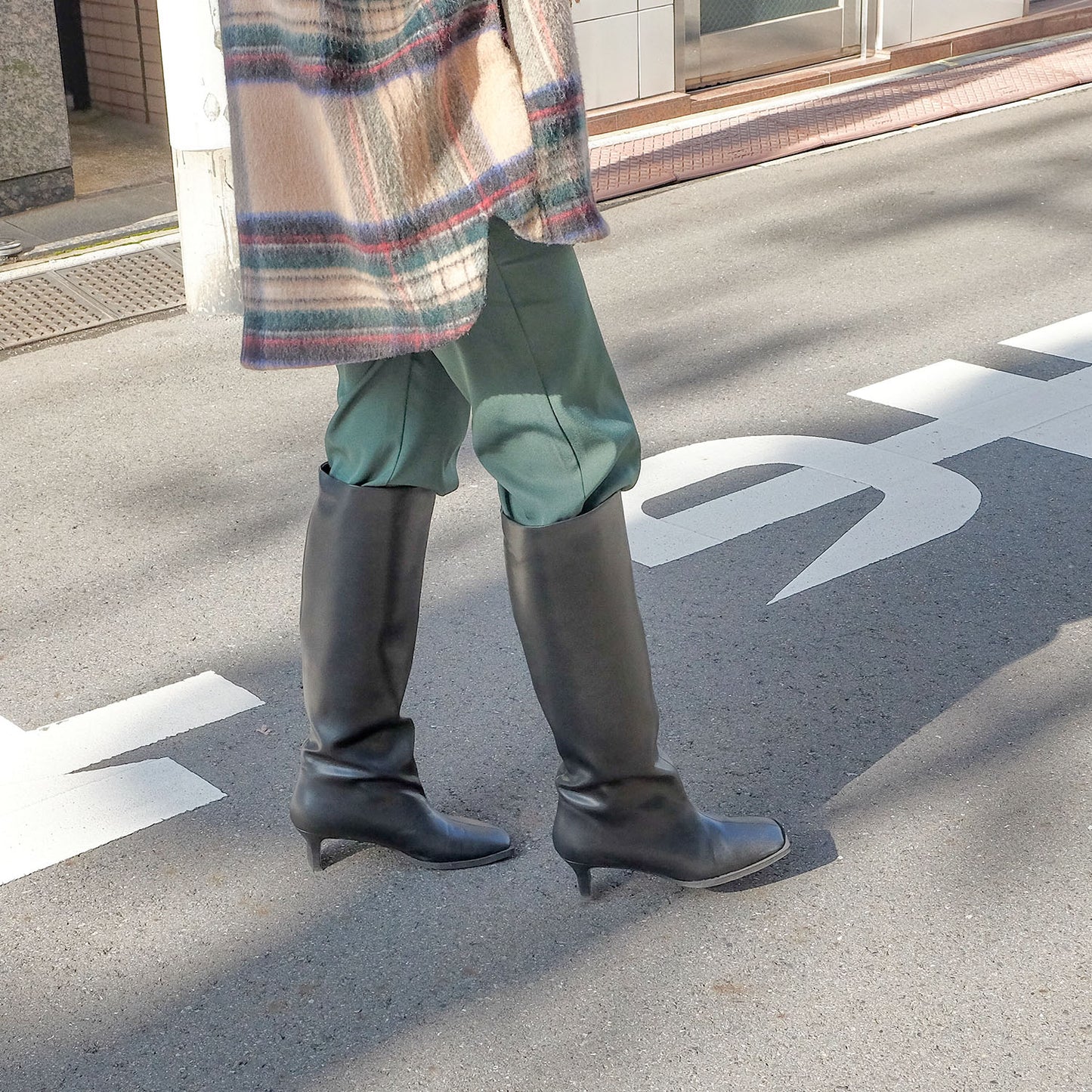 ■【Gina × Daniella&GEMMA】【レイン対応】セミルーズロングブーツ_GE22633