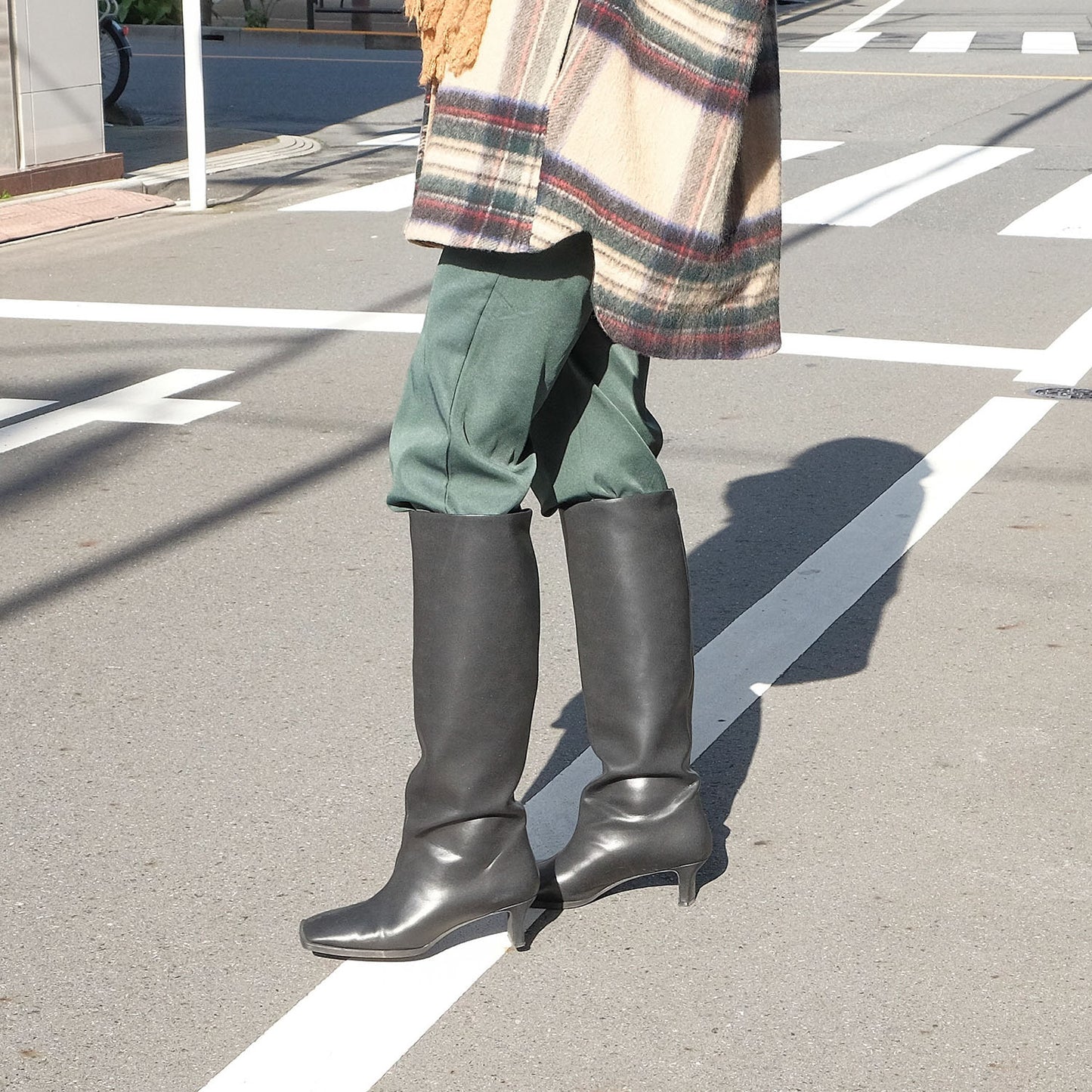 ■【Gina × Daniella&GEMMA】【レイン対応】セミルーズロングブーツ_GE22633