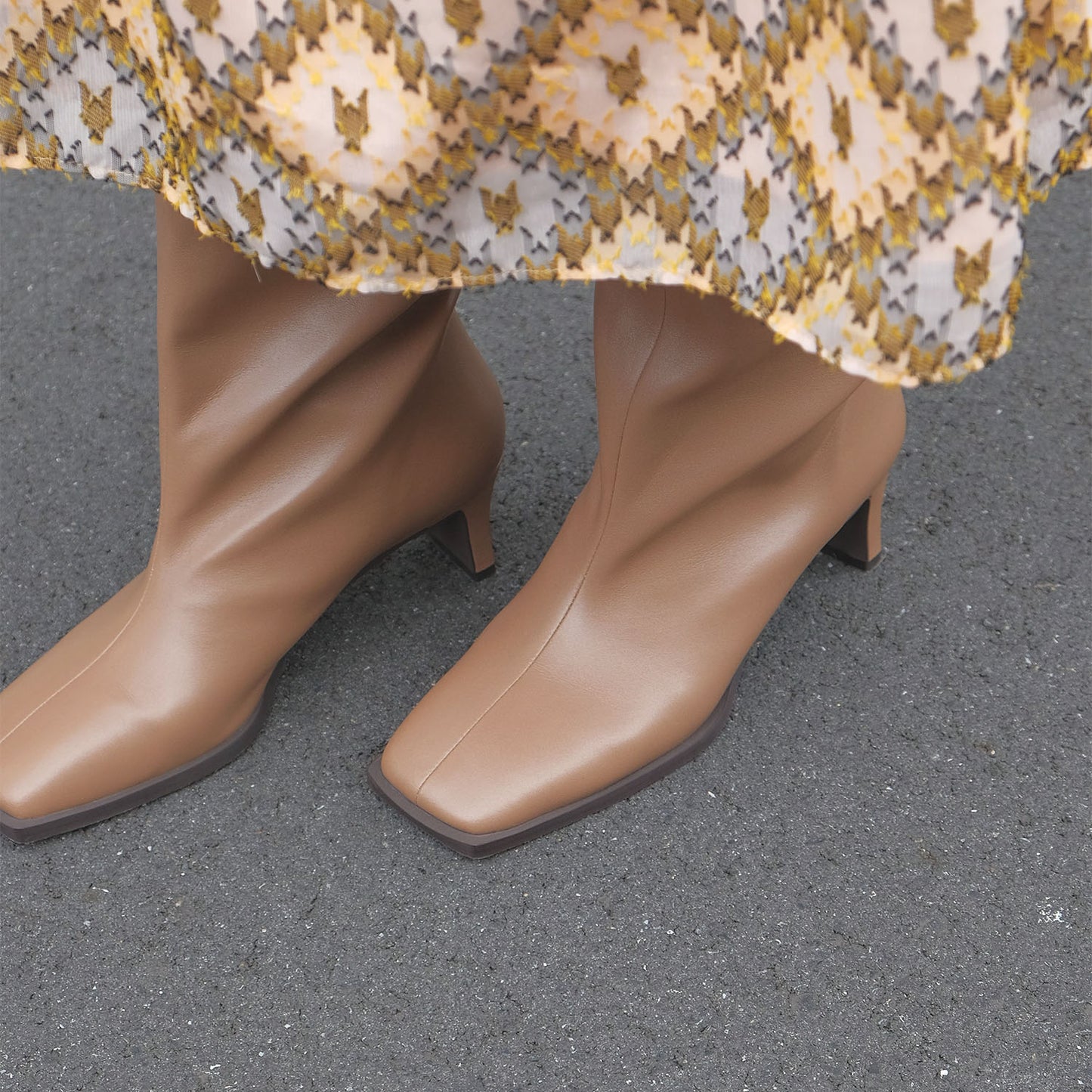 ■【Gina × Daniella&GEMMA】【レイン対応】セミルーズロングブーツ_GE22633