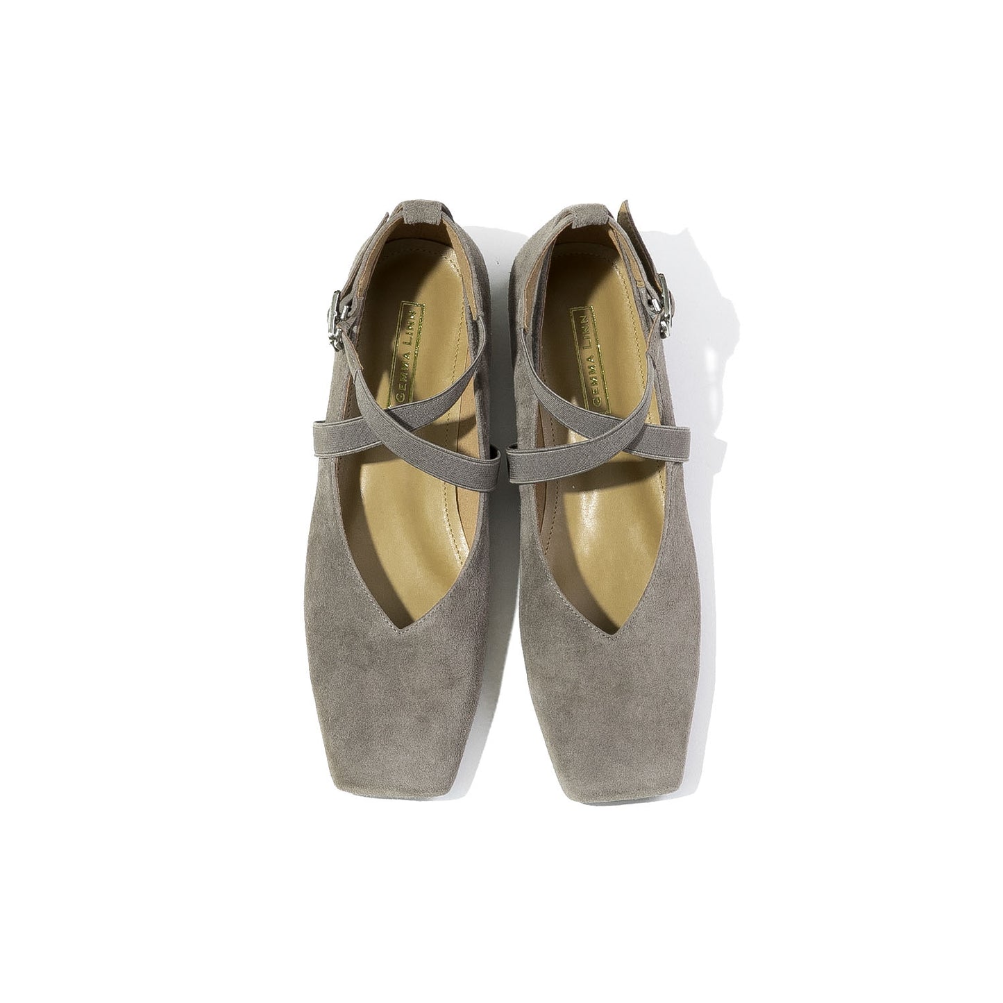 ●タイムセール●■スクエアトゥストラップバレエシューズ_GE22126