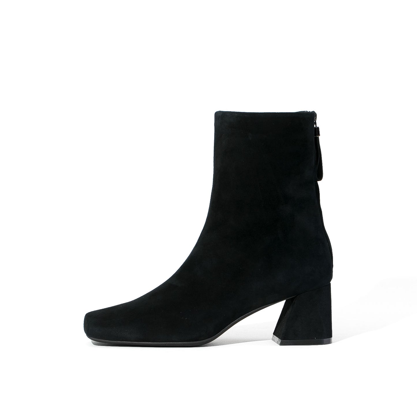 ■ワイドスクエアトゥスエードショートブーツ_GE22621