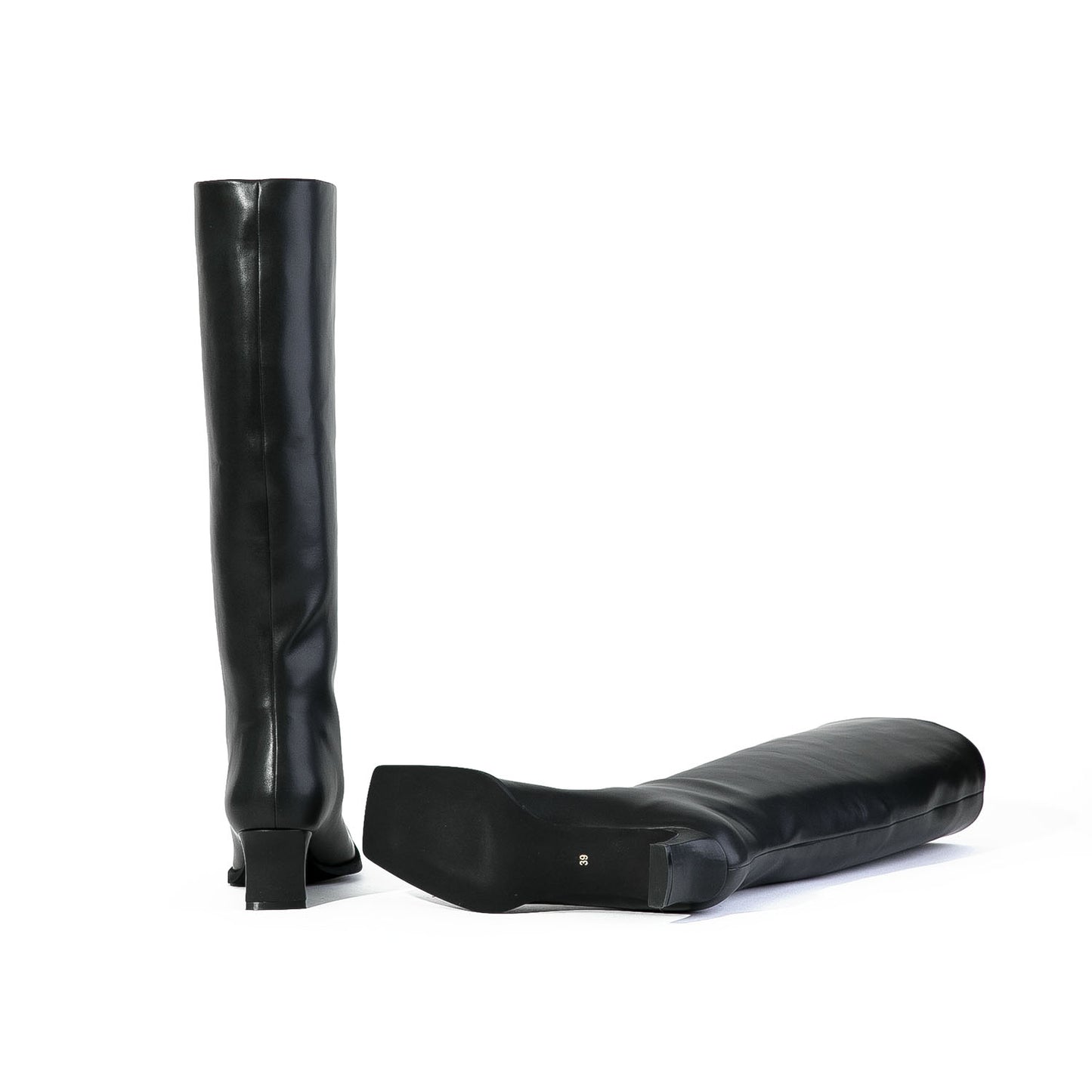 ■【Gina × Daniella&GEMMA】【レイン対応】セミルーズロングブーツ_GE22633