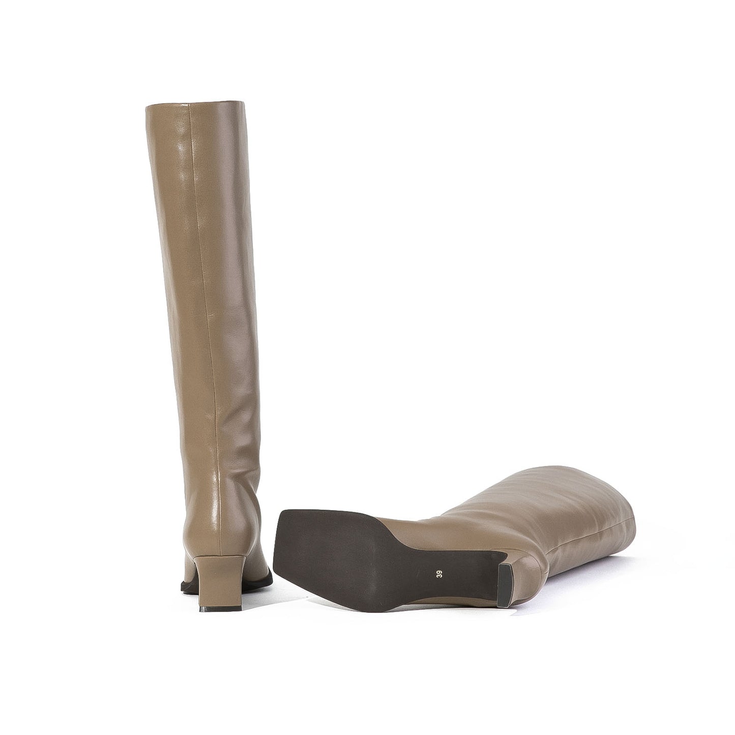 ■【Gina × Daniella&GEMMA】【レイン対応】セミルーズロングブーツ_GE22633