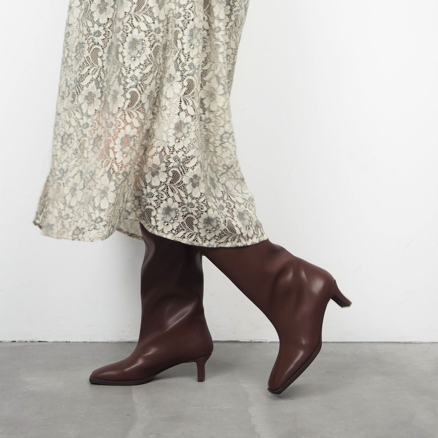 ■【Gina × Daniella&GEMMA】【レイン対応】セミルーズロングブーツ_GE22633