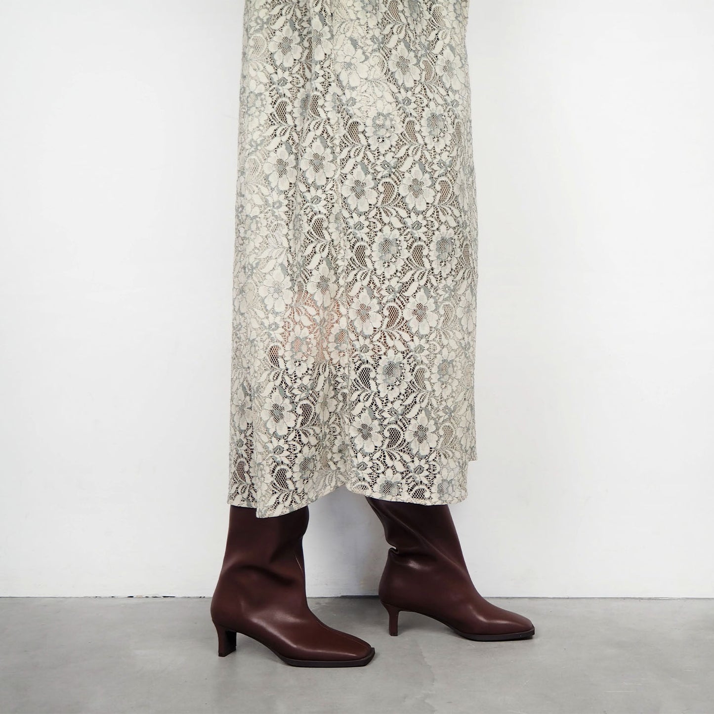 ■【Gina × Daniella&GEMMA】【レイン対応】セミルーズロングブーツ_GE22633