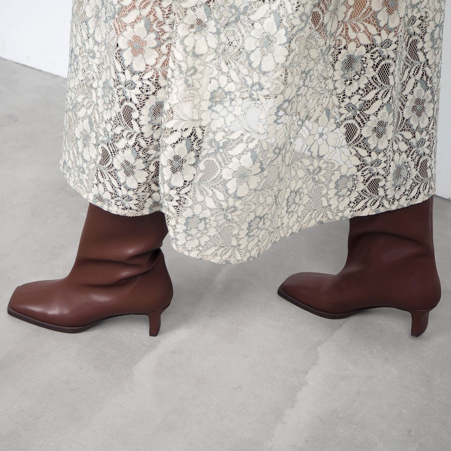 ■【Gina × Daniella&GEMMA】【レイン対応】セミルーズロングブーツ_GE22633