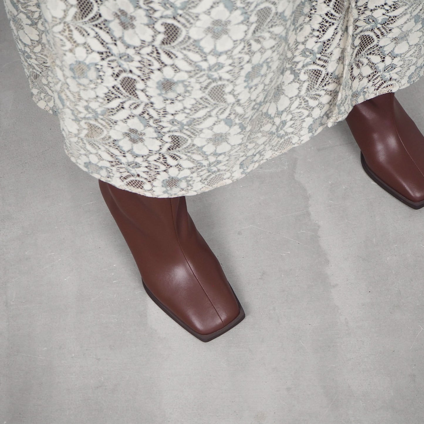 ■【Gina × Daniella&GEMMA】【レイン対応】セミルーズロングブーツ_GE22633