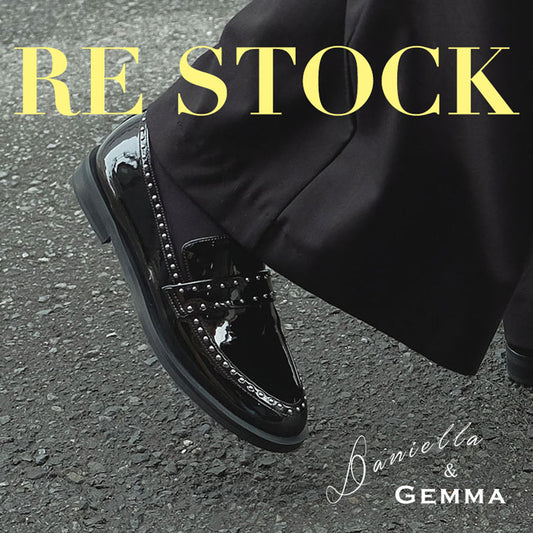 ＝RESTOCK＝【レイン対応】スタッズモチーフローファー_GE23401