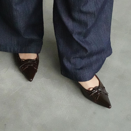 パンチングポインテッドパンプス_DA25142