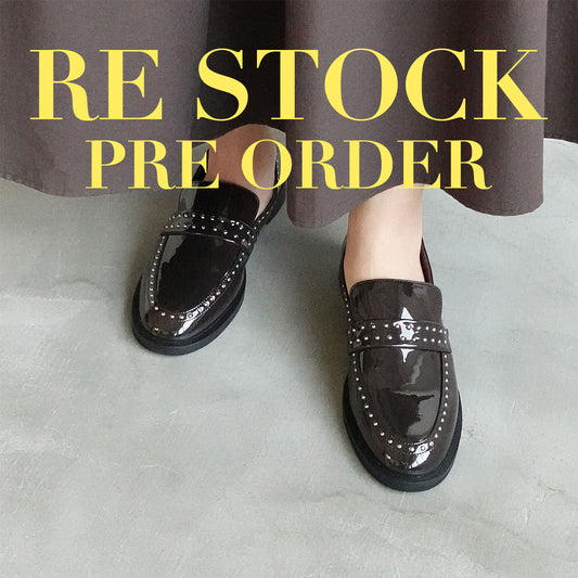 ＝RESTOCK＝【レイン対応】スタッズモチーフローファー_GE23401