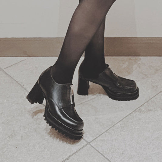 【レイン対応】ストームジップヒールローファー_GE24461