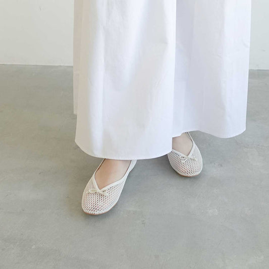 甲浅メッシュラウンドバレエシューズ_GE25107