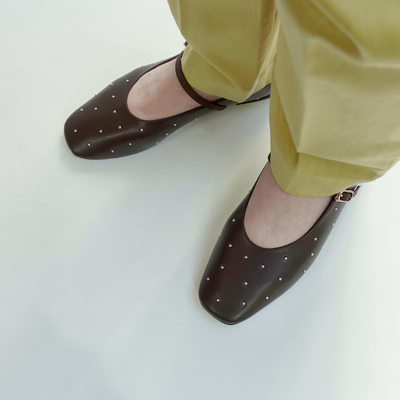 《再入荷》スタッズメリージェーンフラットシューズ_GE25196