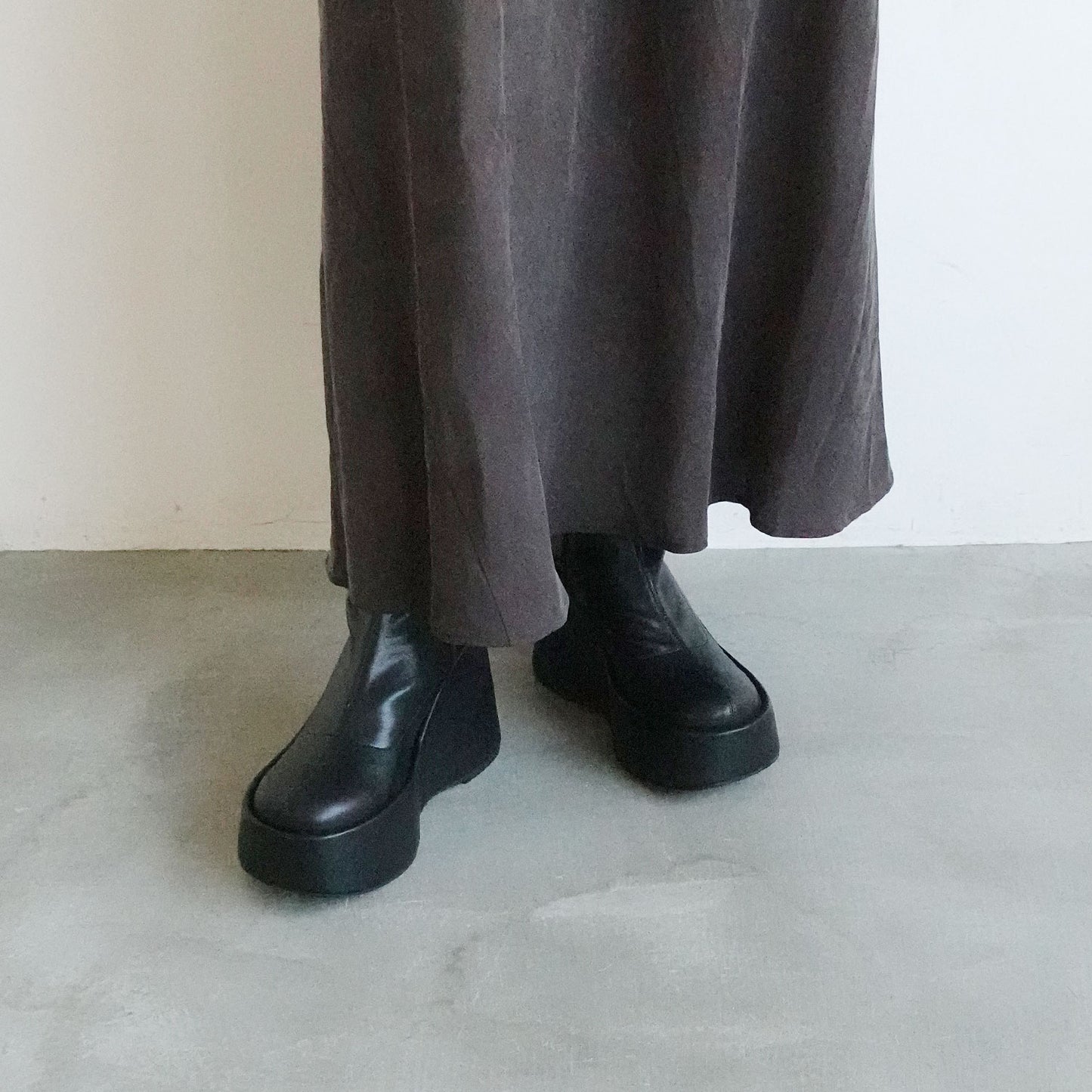 【レイン対応】ウエッジボリュームソールブーツ_GE25648