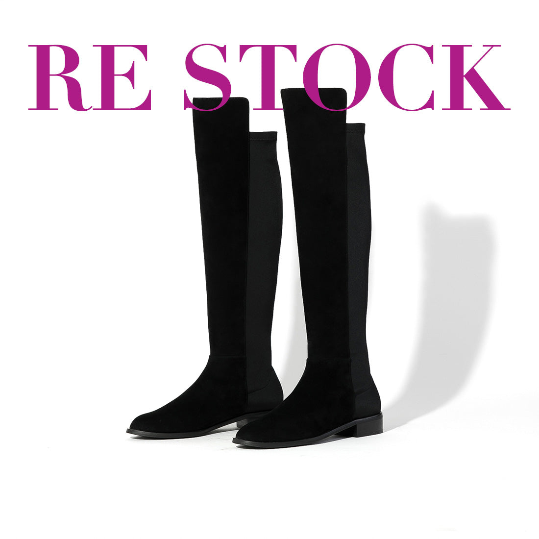 【Akiko Kizu × Daniella & GEMMA】バックストレッチニーハイブーツ_GE25660