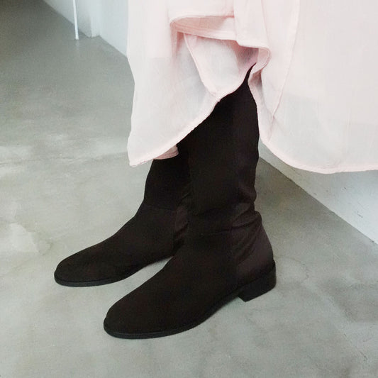 【Akiko Kizu × Daniella & GEMMA】バックストレッチニーハイブーツ_GE25660