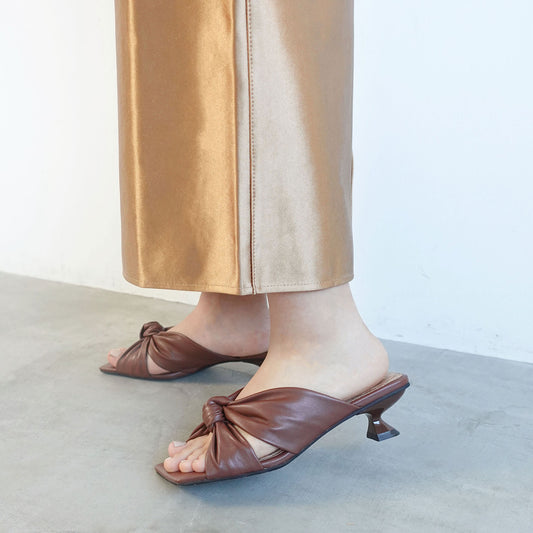 ■結びリボンミュールサンダル_GE25916