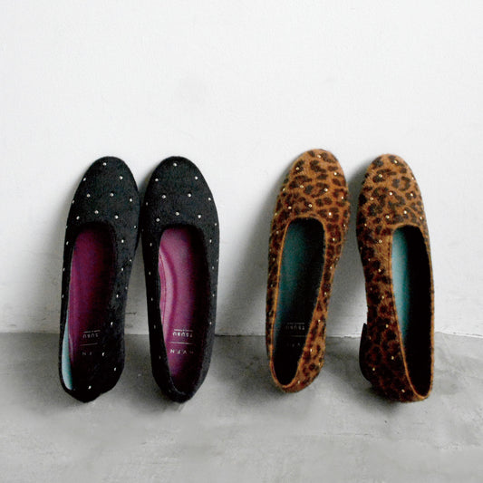 《NEW 26FW》【H.V.F.N×TSUBU】ラウンドバレエシューズ_GE26100
