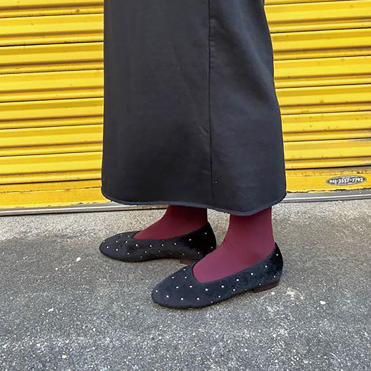 《NEW 26FW》【H.V.F.N×TSUBU】ラウンドバレエシューズ_GE26100