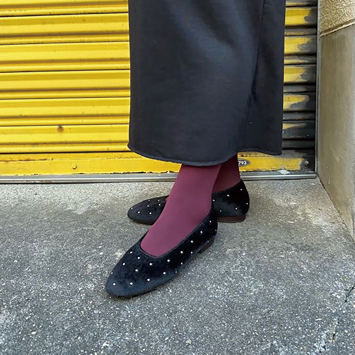 《NEW 26FW》【H.V.F.N×TSUBU】ラウンドバレエシューズ_GE26100
