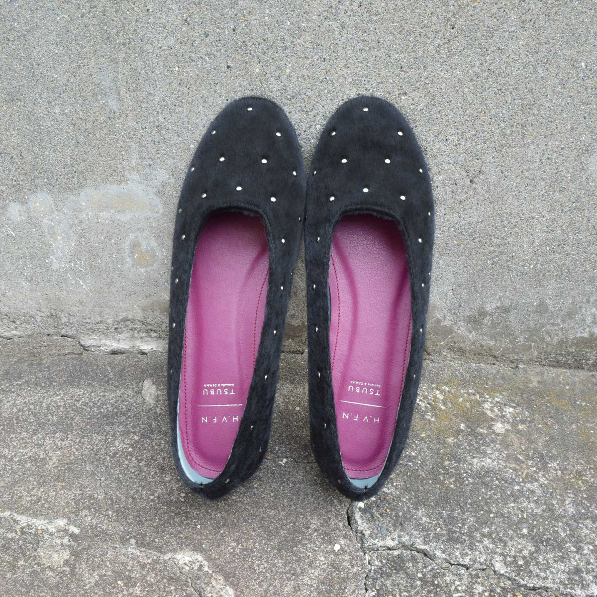 《NEW 26FW》【H.V.F.N×TSUBU】ラウンドバレエシューズ_GE26100
