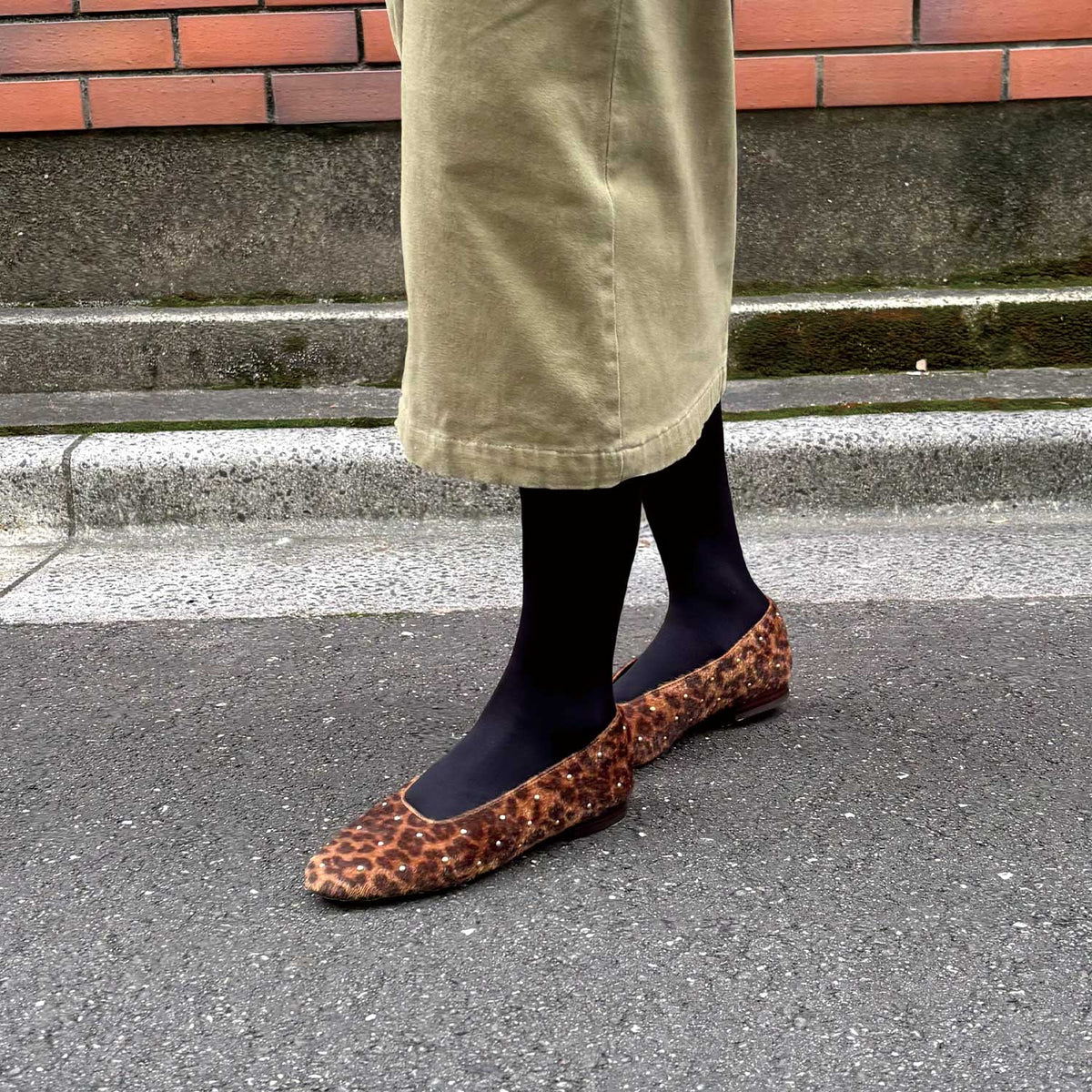 《NEW 26FW》【H.V.F.N×TSUBU】ラウンドバレエシューズ_GE26100