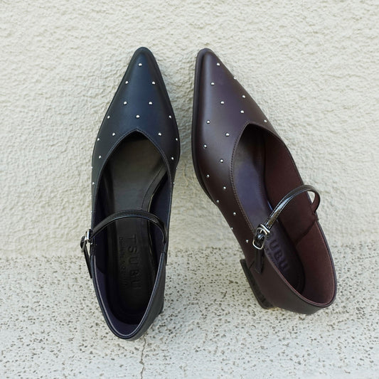 《春夏新作》【TSUBU】ポインテッドメリージェーンパンプス_GE26171