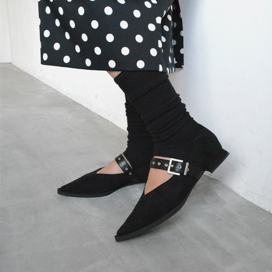 《NEW 26FW》ポインテッドベルトパンプス_GE26193