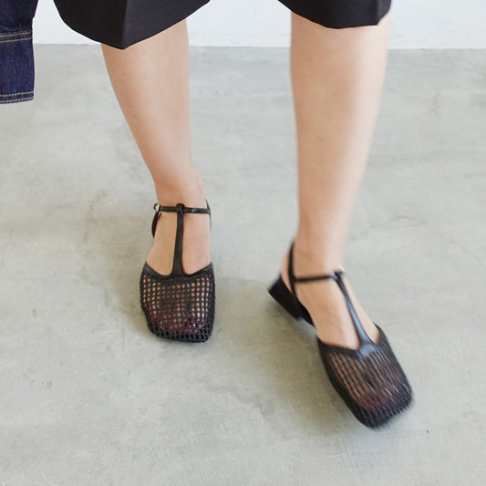 《春夏新作》Tストラップメッシュサンダル_GE26273