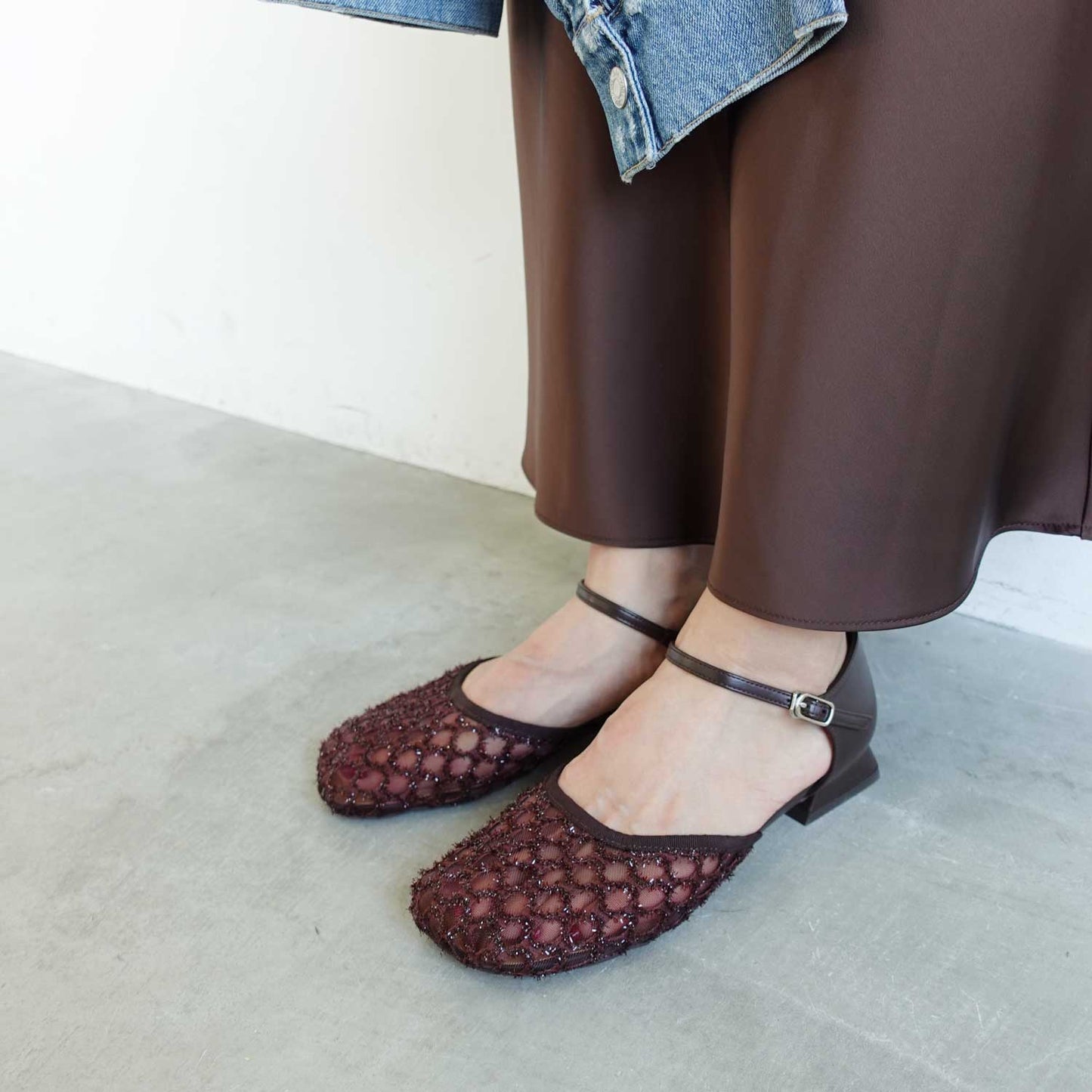 《春夏新作》スクエアラウンドセパレートパンプス_GE26274