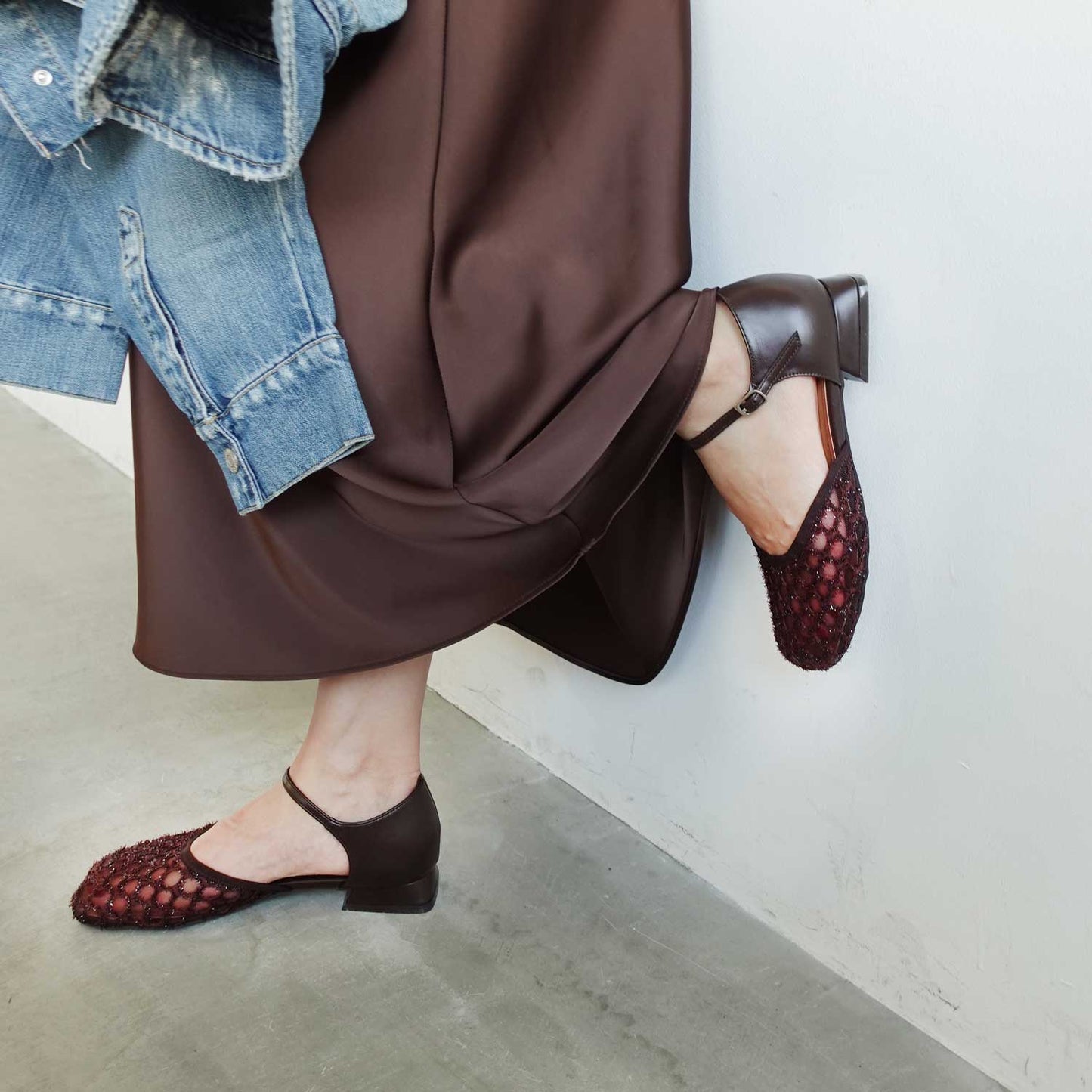 《春夏新作》スクエアラウンドセパレートパンプス_GE26274