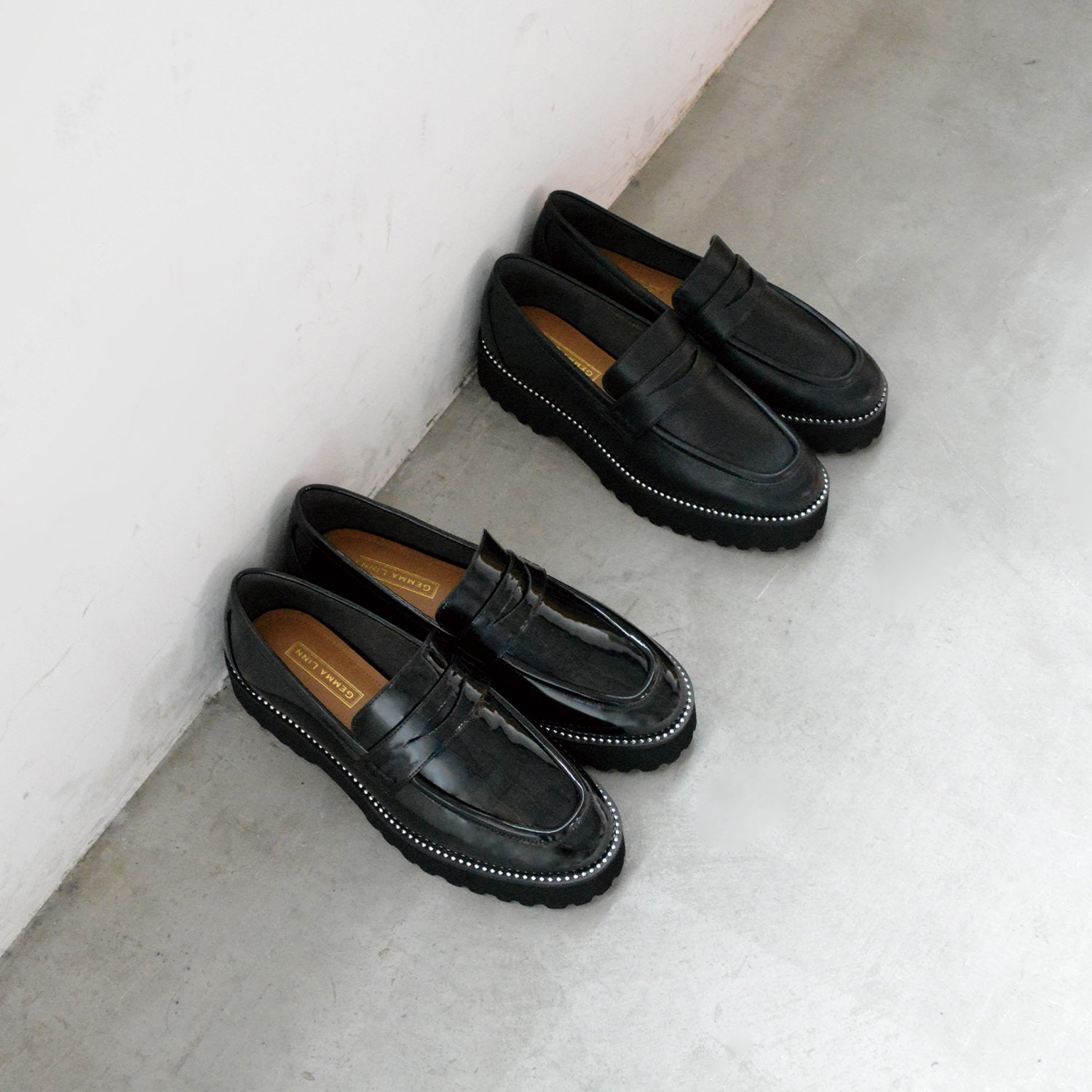 Daniella & GEMMA ONLINE STORE – 【レイン対応】スタッズローファー