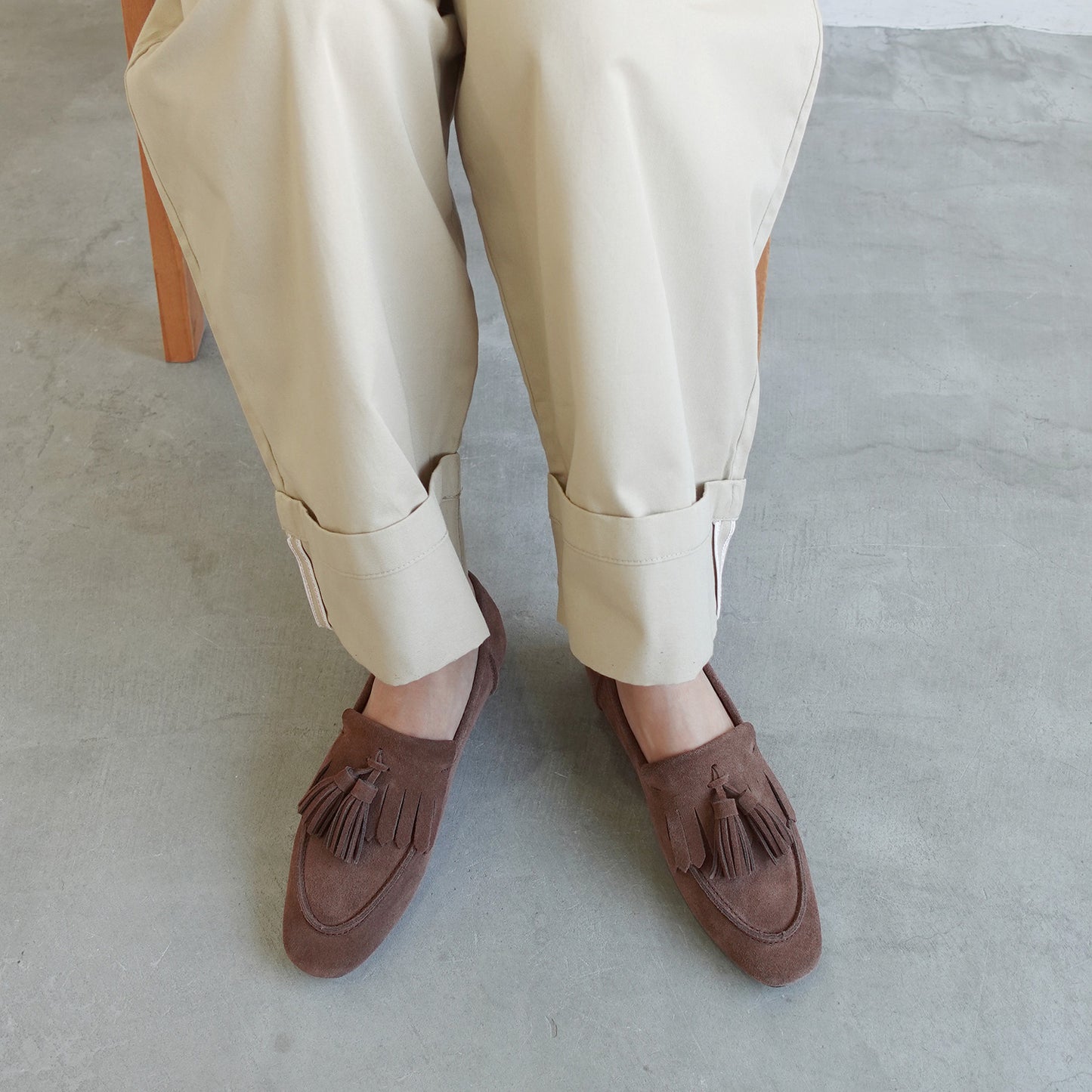 《春夏新作》タッセルフリンジモカローファー_GE26468