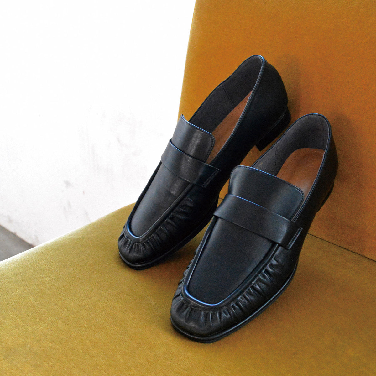 《NEW 26FW》【レイン対応】ギャザーローファー_GE26495