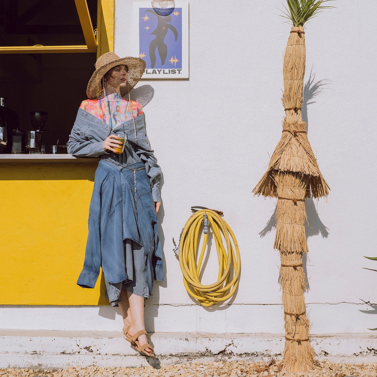 《春夏新作》【TSUBU】フリンジミュール_GE26975