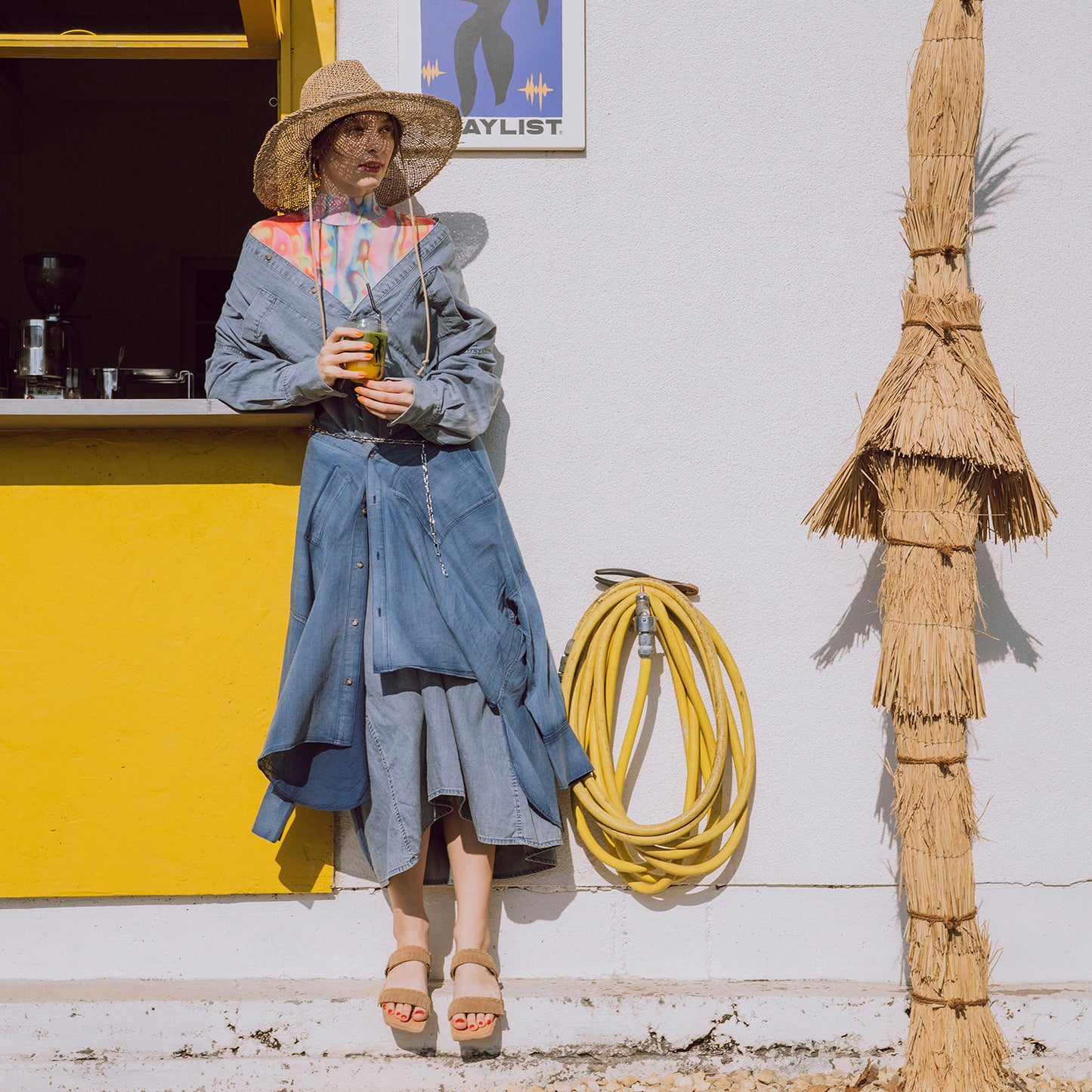 《春夏新作》【TSUBU】フリンジミュール_GE26975